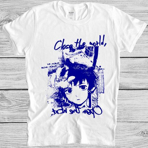Serial ExperiUnisexts Lain Close The World Japanese Unisexga Gift Tee T Shirt M1189 S