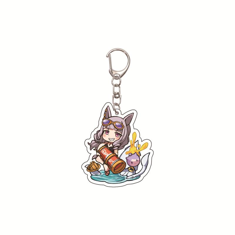 6CM Cute Anime Pretty Derby Shuttle Mejiro Mcqueen Symboli Rudolf Kawaii Acrylic Keychain Game Jewelry Cosplay Props