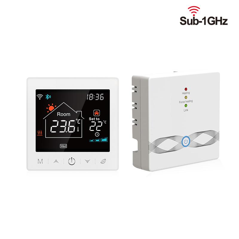 WiFi Tuya Wireless Thermostat for Gas Boiler RF433 Floor Heating Smart Home Temperature Controller&Receiver Alexa Google Alice