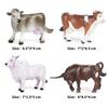 Oenux Home Decoration Equestrian Fencing Palm Trees Simulation Farm Cow Horse Animal Model Action Figures Miniature Cute Kid Toy