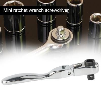 Ratchet Wrench Screwdriver 2 In 1 6.35mm For Repairing