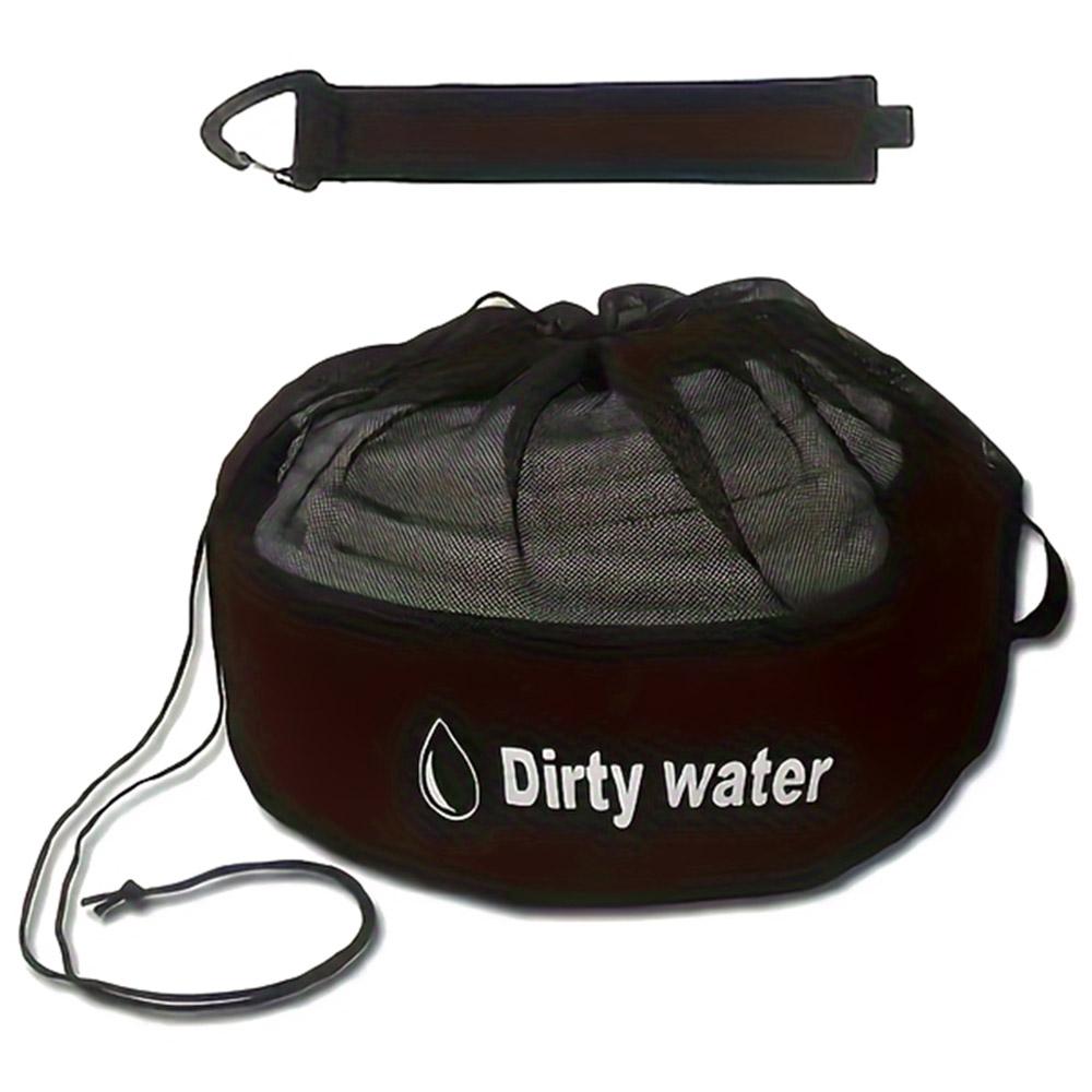 

Сумка для зберігання шланга для води RV Органайзер для каналізаційної труби Тканина Оксфорд 600D Сумка для зберігання дроту та кабелю Black