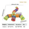 Rainbow Three-Way Foldable Cat Tunnel Toy