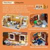 PANTASY Bakery Building Set, European-Style Bakery, Retro Street Model, DIY Building Blocks for Adults, Interior Collection