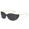 New fashion frameless YK Spice Girls personalized sunglasses European and American ins Internet celebrity sunscreen sunglasses sunglasses