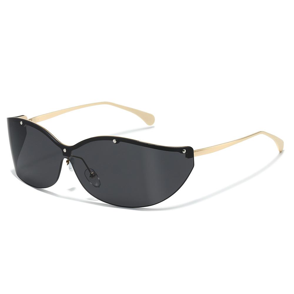 New fashion frameless YK Spice Girls personalized sunglasses European and American ins Internet celebrity sunscreen sunglasses sunglasses