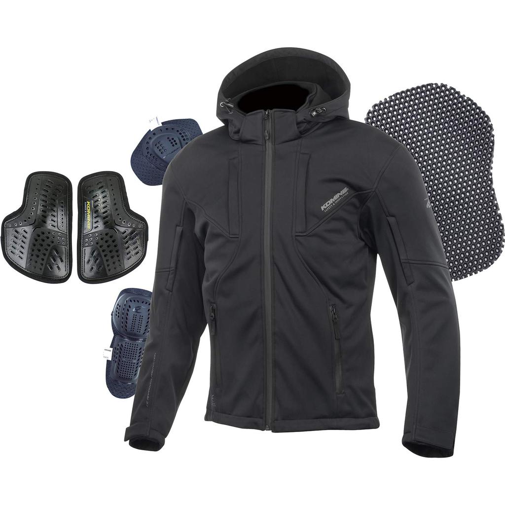 Motorcycle Jacket Protective Soft Shell System Parka 1288 For All Seasons Protector CE Standard Level 2 CE Standard Windproof M [KOMINE] JK-602 07-602