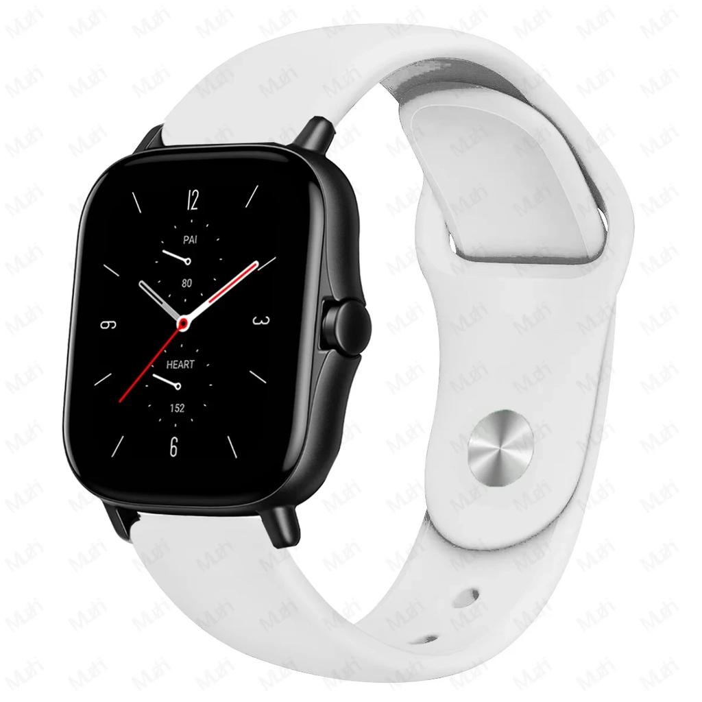 20mm/22mm Silicone Band For Amazfit GTS 4/3/2/2e/2 4 Mini GTR 4/2/3 Pro/47mm/stratos 3/2 Watch Bracelet Correa Amazfit Bip Strap