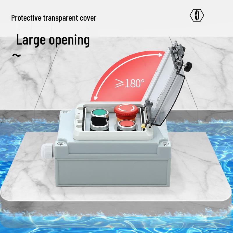 Waterproof Outdoor Emergency Stop & Control Box with Self-Reset Function