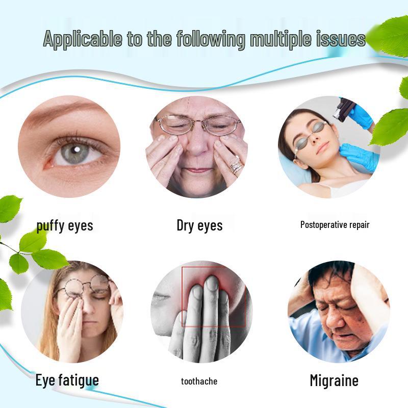 Reusable Hot/Cold Facial Eye Mask - Icy Gel Compress for Beauty Treatments