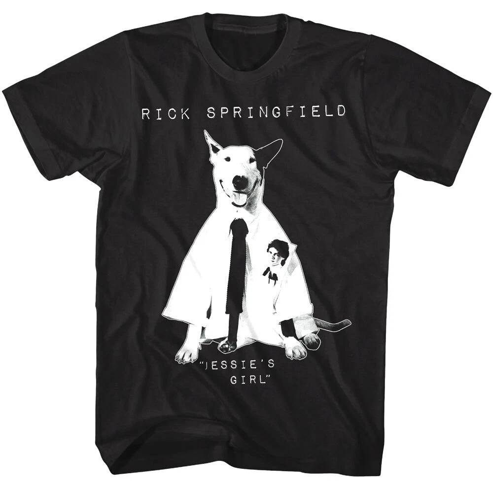 Rick Springfield Jessie s Girl Single Men s T Shirt 80 s Pop Music Singer Concer XL