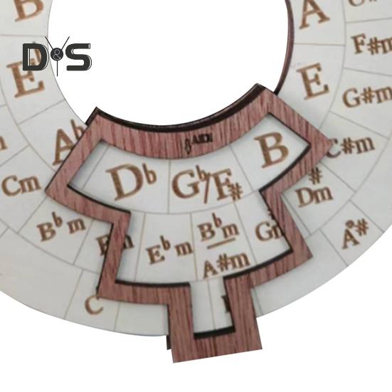 Dřevěný nástroj na melodii přenosný hudební nástroj akordové kolo Circle of Fifths akordové kolo nástroj pro transpozici hudby pro kytaru baskytara klavír housle