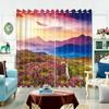 Modern High Shading Curtain Sunflower Landscape Painting Boys Children Room Bedroom Living Room Floating Window Blackout Drape