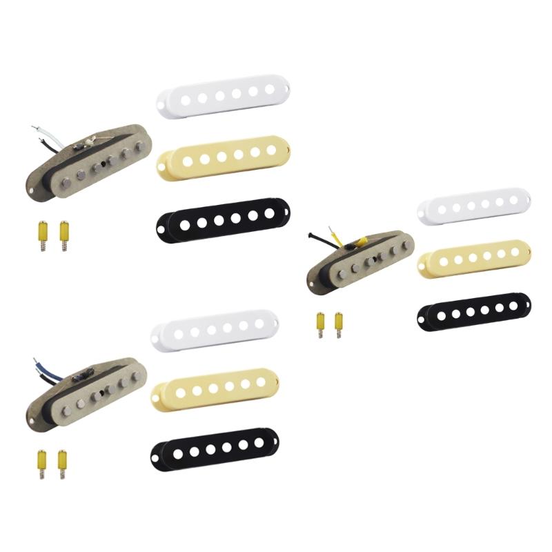 6 Strings Guitar Pickups Single Noise Reductions Pickups Single Coil Electric Guitar Pickup Neck and Bridge Guitar Parts