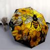 1PC Bee Stained Art Folding Umbrella with 8 Frames, Automatic Open, Durable Frame, Quality Craftsmanship Yy250912088