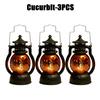 Halloween Decorations LED Ghost Lantern Candle Lights Stump Lanterns Holiday Ambience Ornaments Horror Decoration