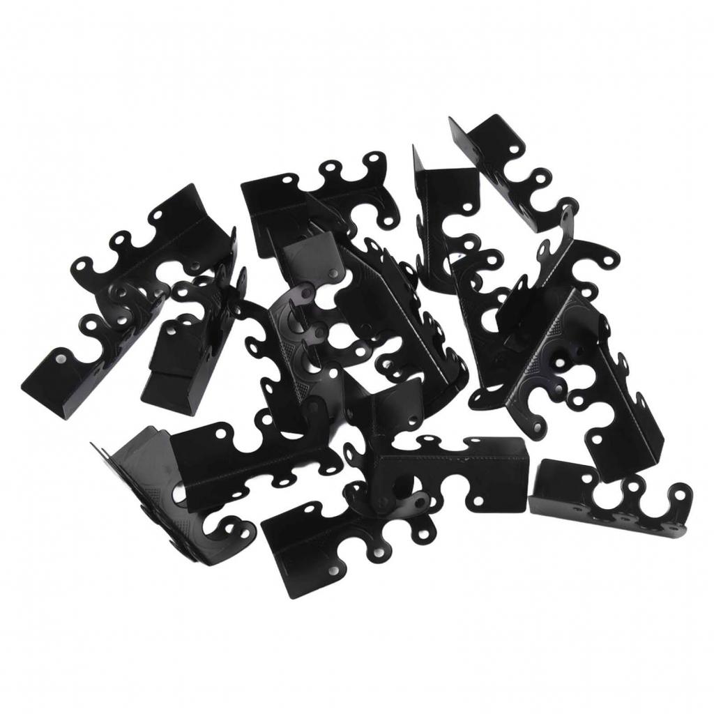 Pro stylovou ochranu soklových lišt s vintage kovovými rohovými chrániči 6 ks