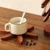 Table Mat Coaster Wood Placemats Tree Design Stand Bamboo Wooden Trivets Decorative Anti Scald Heat Resistant Wooden Mats