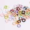 50 Stück 1,7x9mm Geschlossene Biegeringe Gelötet O Runde Ringe Gemischte Farben Verbinder für DIY Armband Halskette Schmuck Handwerk Herstellung