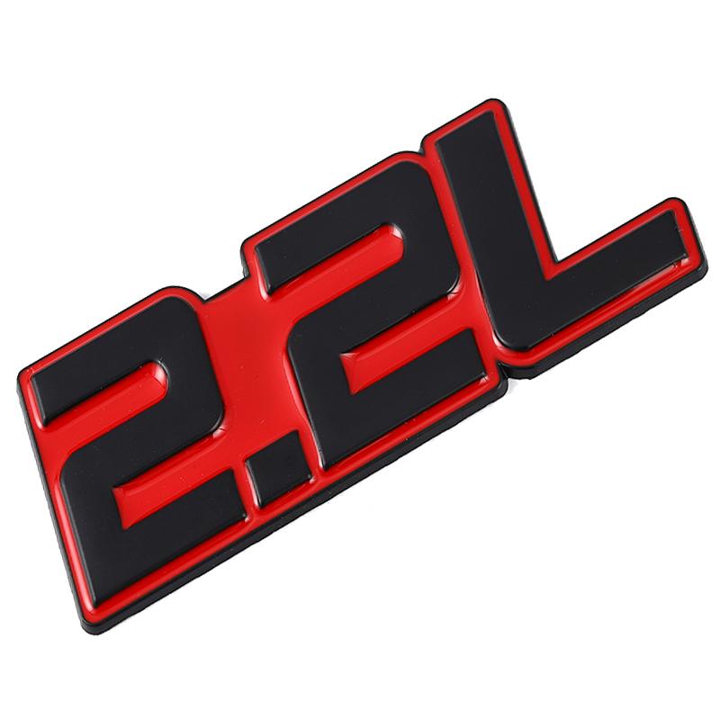 3D Metal Car Sticker 2.0L 2.2L 2.3L 2.4L 2.5L 2.8L 3.0L 3.5L Logo Emblem Badge Decals for BMW Audi Volkswagen Ford Toyota Honda
