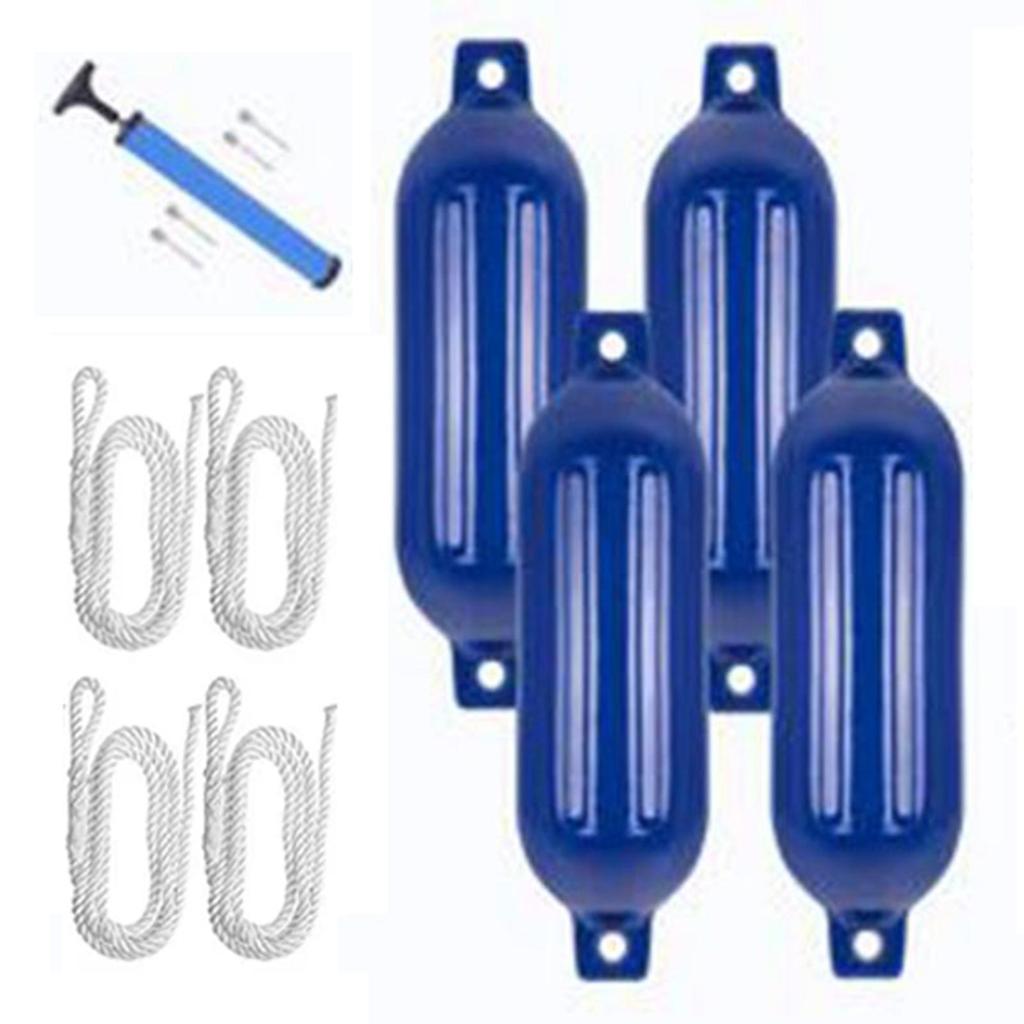 4x Marine Boat Fenders Protection Accessories Inflatable Boat Anti Collision Balls Yacht Boat Bumpers Fender for Pontoon Docking