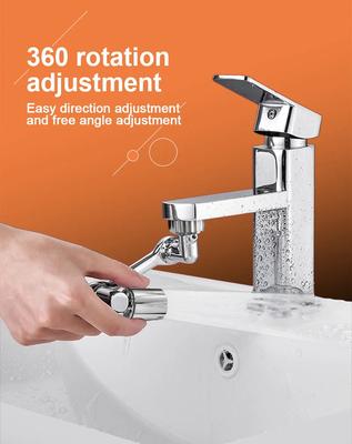 Stainless Steel Faucet Extender 1140 °Swivel Water Tap Nozzle Faucet Sprayer Universal Bathroom Mixer Aerator 2 Spray Modes