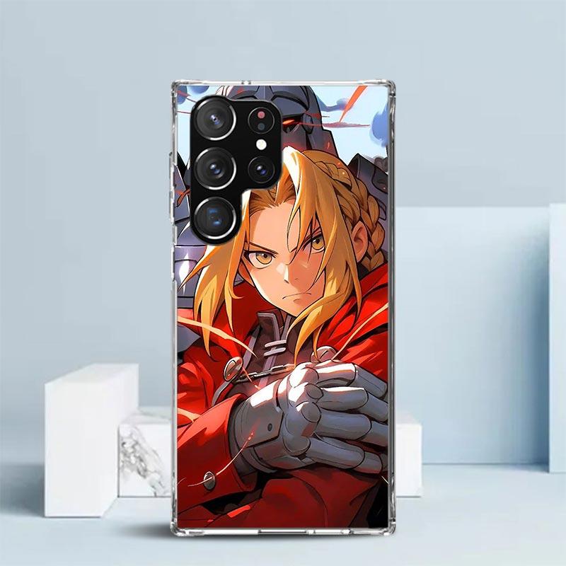 Anime F-ullmetal A-Alchemist Soft Cover for Samsung Galaxy S25 Edge S26 S24 S23 Ultra Phone Case S22 S21 Plus S20 FE Print Patte
