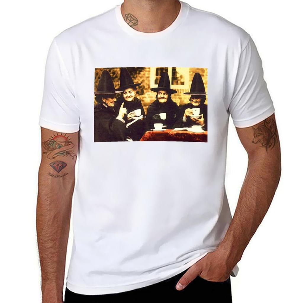 Witches Tea Party  colored Tshirt sublime heavyweights mens plain t shirts