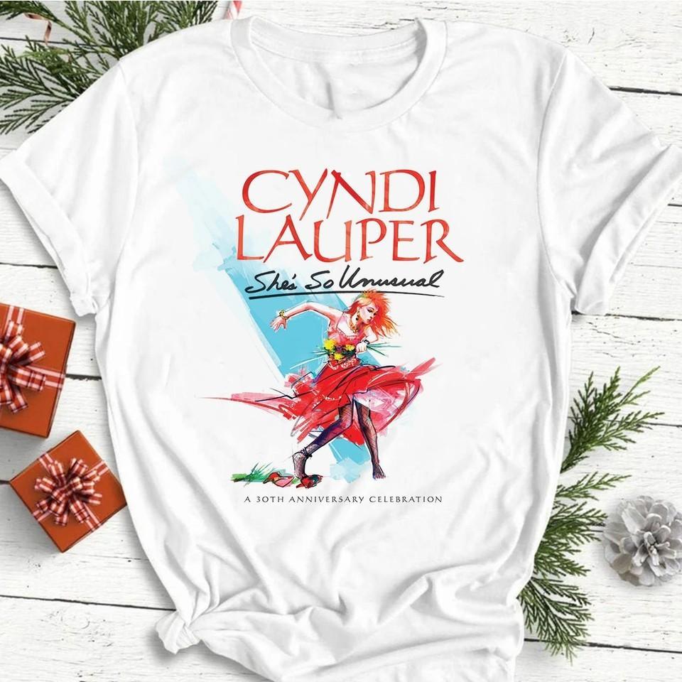 Cyndi Lauper 30° anniversario She's So Unusual Divertente unisex Tutte le taglie maglietta