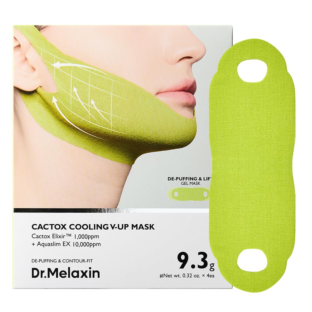 Dr. Melaxin CACTOX Cactus V-Up Mask 4 sheets Cooling Lift Up Korean Skin Care Cosmetics