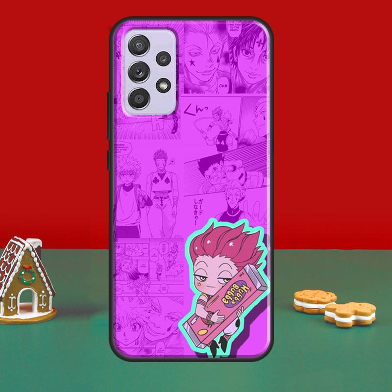 Hunter Anime Hisoka Pouzdro Pro Samsung A52S A12 A32 A42 A52 A72 A51 A71 A31 A11 A40 A50 A70 A21S Kryt Telefonu