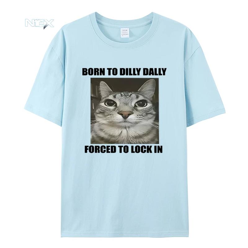 Summer Cat T-Shirts man women Printed Short Sleeve unisex Tees Tops Vintage Streetwear