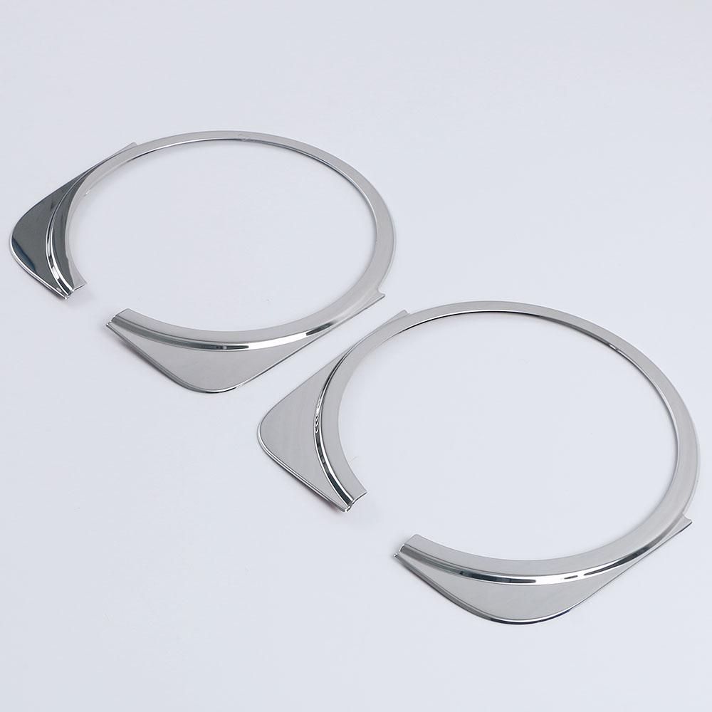 For GWM Tank 300 2024 2024 Head Light Lamp Frame Ring Trim Exterior Accessories Headlight Chrome Glossy Silver Decor Sticker