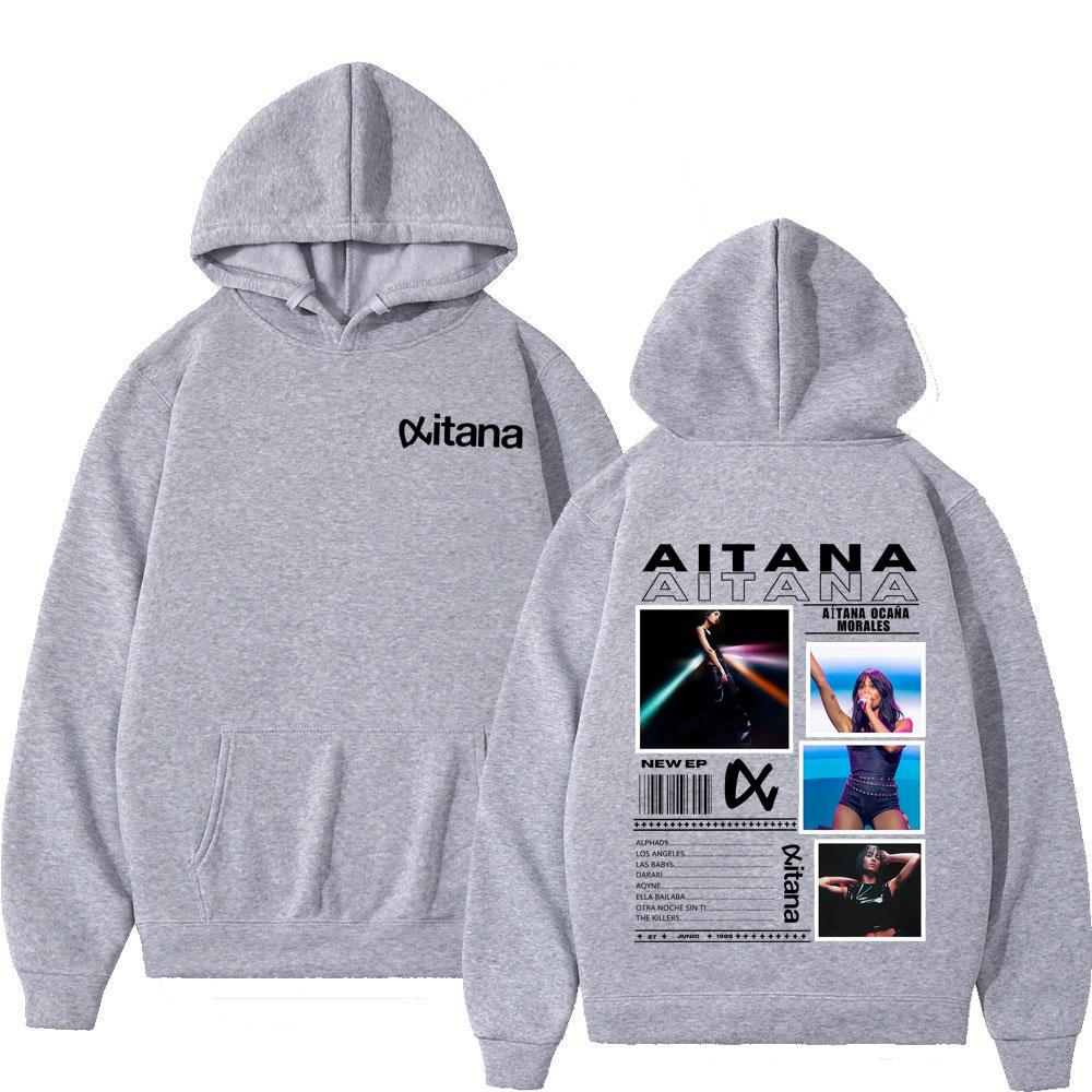 

Singer Aitanas Ocana Fashion Print Sweatshirt Men Women Aesthetic Casual Pullover Fashion Casual Sportswear for Autumn Winter 3XL сірий колір