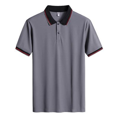Summer Men 'S Polo Shirt Short -Sleeved T -Shirts Plus Size Loose Turndown Collar Breathable Business Casual 