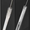 10Pcs/Set 304 Stainless Steel Cleaning Brushes Soft Hair Suction Glass Tube Brushes Tools Drinking Straws Bottle Cleaner Brush