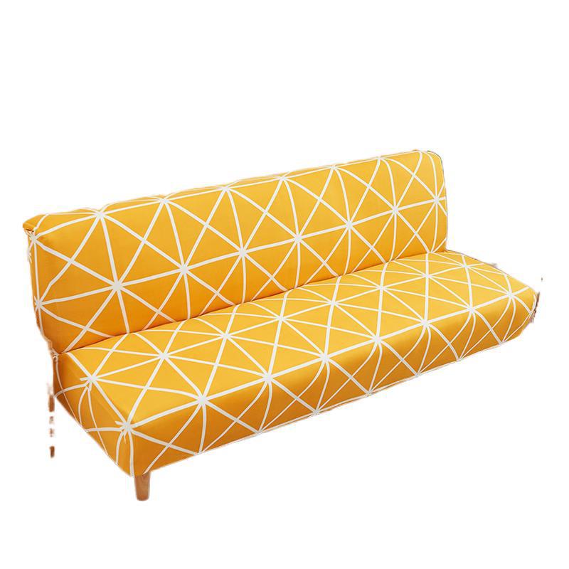 Universal Thickened Elastic Printed Brushed Sofa Bed Cover Without Armrests All-inclusive Fabric Sofa Cover