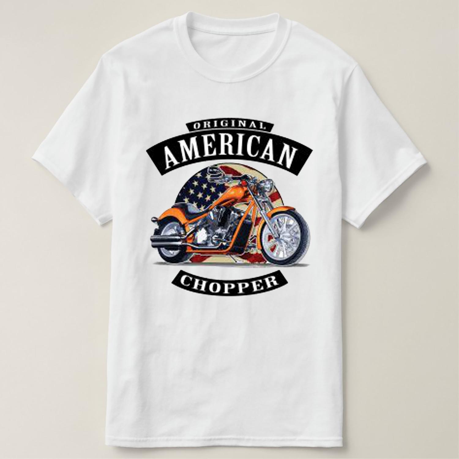 Vintage Original American Chopper Motorcycle Biker TShirt 100 Cotton ONeck Short Sleeve Summer Casual Mens Tshirt Streetwear S