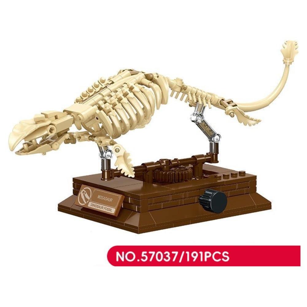Bâtiment Squelette Tyrannosaure Rex Jouet Éducatif Ensemble de Blocs de Construction Affichage Fossile