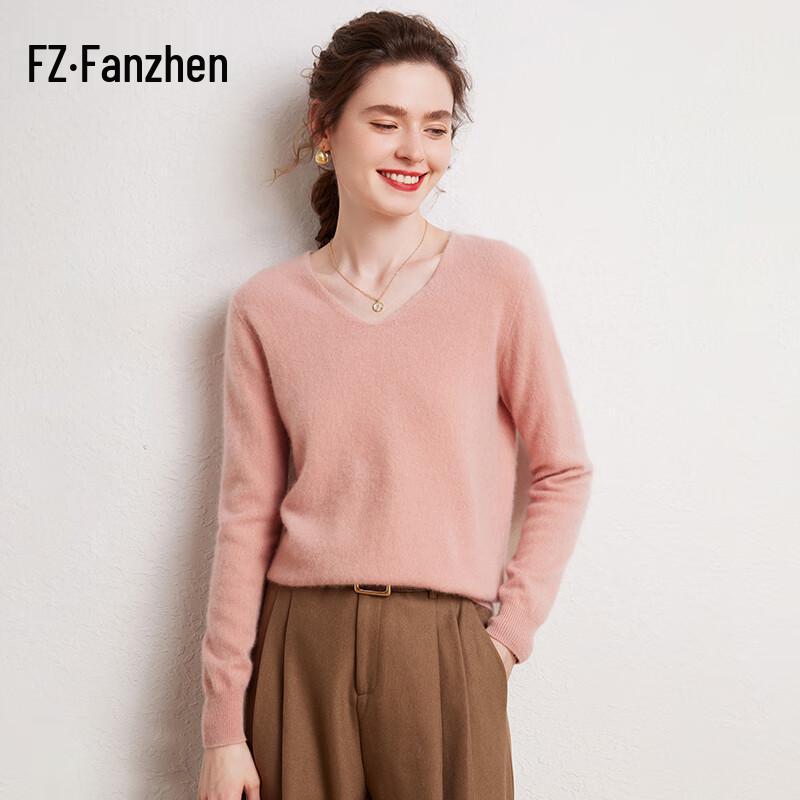 

Женский кашемировый свитер с V-образным вырезом Fanzhen 2XL