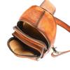 Simple Versatile Top Layer Cowhide Men's Chest Toe Cover Handmade Genuine Bag Crossbody