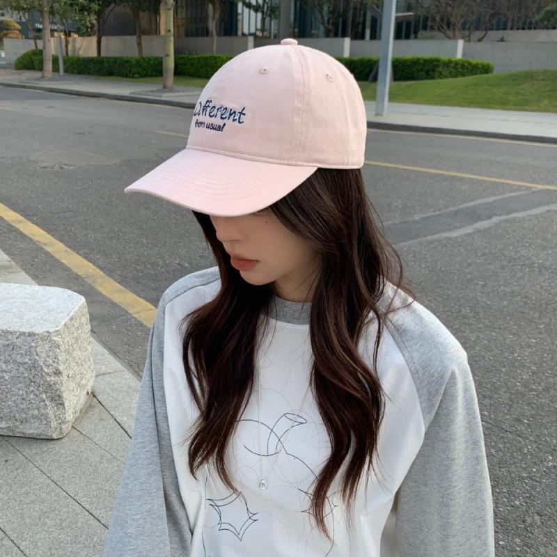 Baseball Cap Women Spring Summer Embroidered Letter Sun Hat For Casual Wear