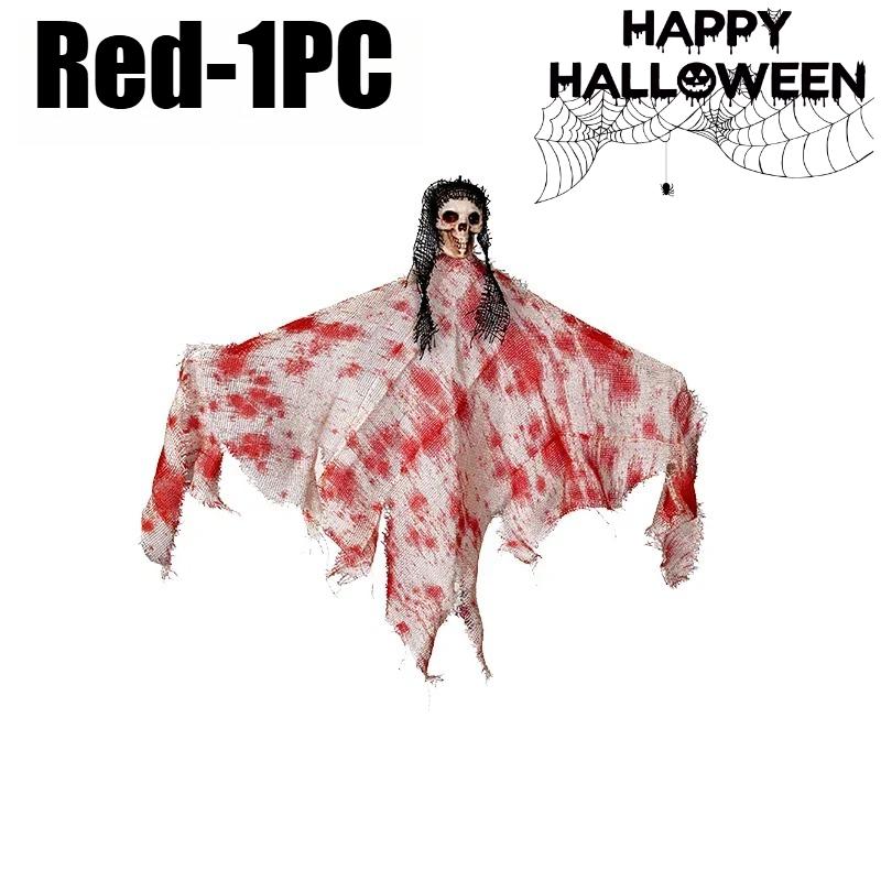Halloween Decorations Scary Crying Witch Skeleton Hanging Ghosts Skeleton Flying Haunted House Decorative Props Horror Ornaments