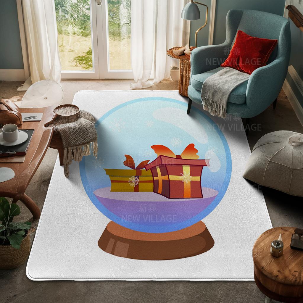 House entrance carpet Home door mat Living Room Bath Foot bathroom non-slip water absorption rugs bath Merry Christmas winter