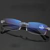 Blue Light Blocking Reading Glasses Women Men Cutting Frame Presbyopia Eyeglasses HD Lens Farsighted +1.0 To +4.0