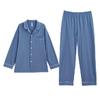 Men's Pure Cotton Antibacterial Long Sleeve Pajama Set