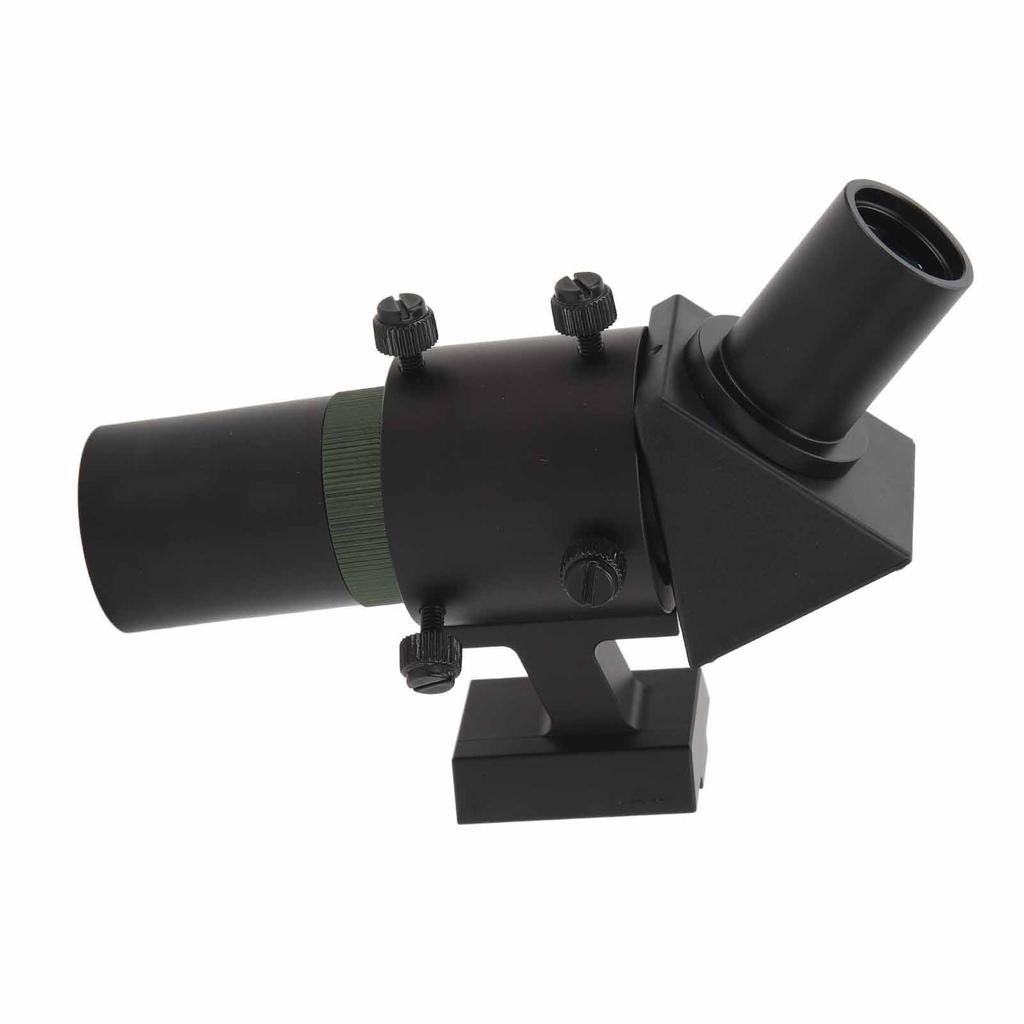 6X30 Finder Scope 45 Degree Full Image FMC HD Multilayer Coating Metal Finderscope with Fixed Bracket for Astronomical