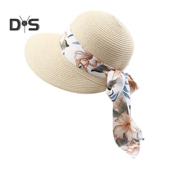 

Соломенная шляпа от солнца для женщин с широкими полями, защита от ультрафиолета UPF 50+, летняя пляжная шляпа, складная, складывающаяся, с большим бантом бежевый