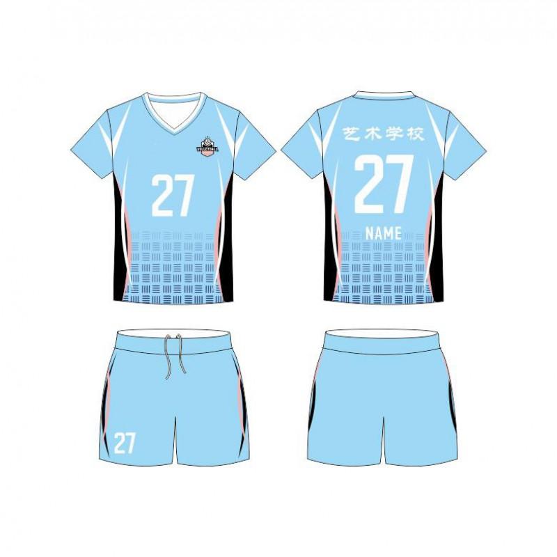 Women Men Volleyball Jersey Set Short Sleeve Training Uniforms Custom Print Number Sport