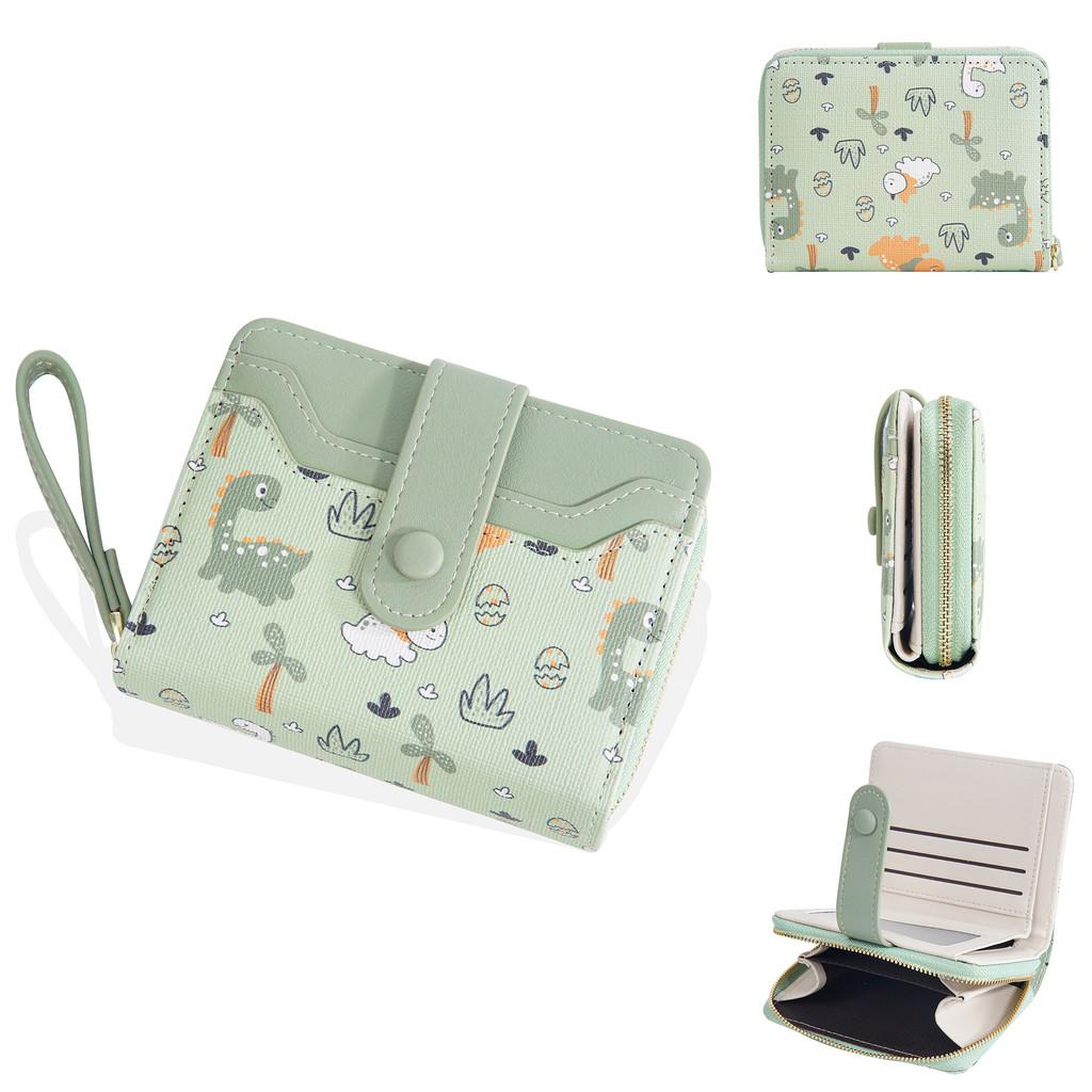 Baellerry Ladies Wallet With Animal Print Pu Material Compact Card Coin Holder For Daily Use